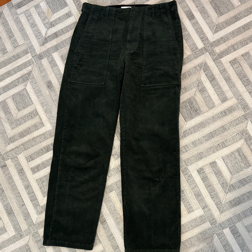 Alex Mill Forest Green, Neil Pants, Corduroy Utility Pants